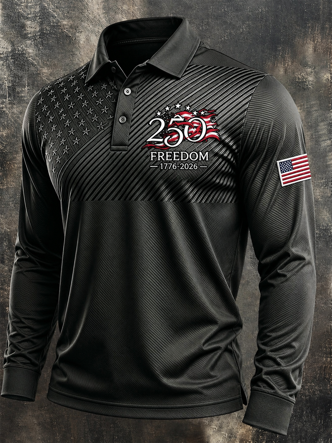 Men's U.S. 250th Anniversary Long Sleeve Polo Shirt
